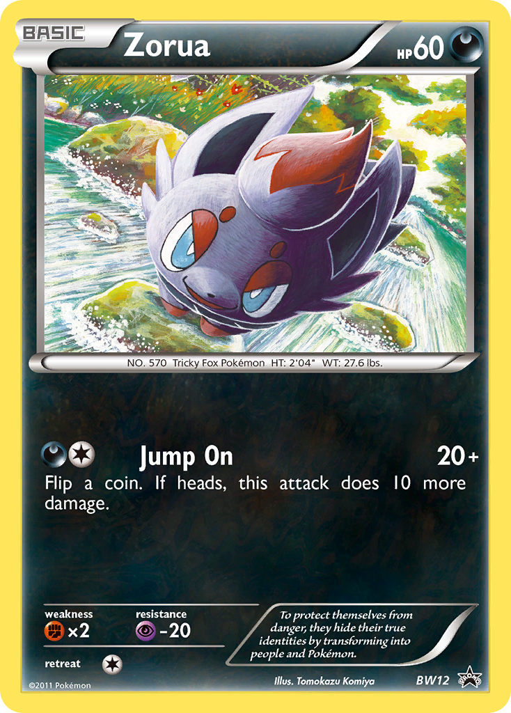 Zorua (BW12) [Black & White: Black Star Promos] - Comfy Hobbies