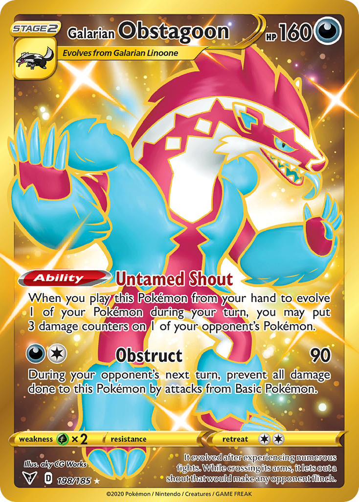Galarian Obstagoon (198/185) [Sword & Shield: Vivid Voltage] - Comfy Hobbies