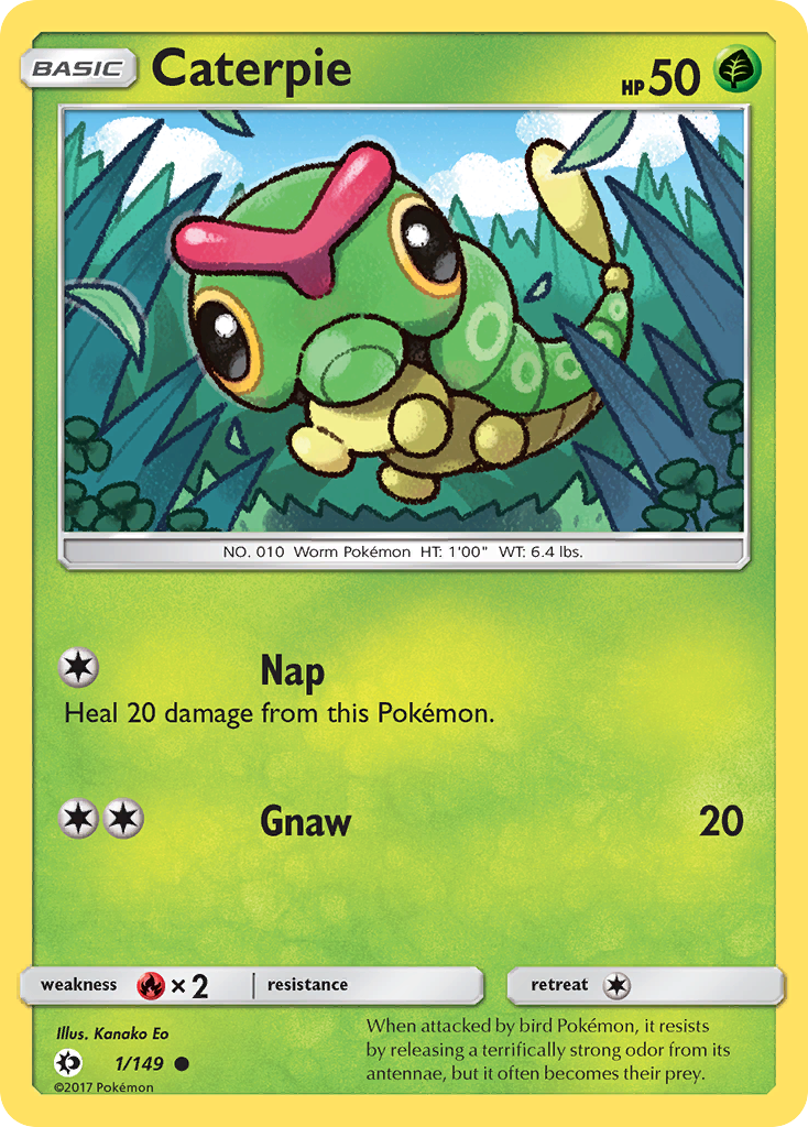 Caterpie (1/149) [Sun & Moon: Base Set] - Comfy Hobbies
