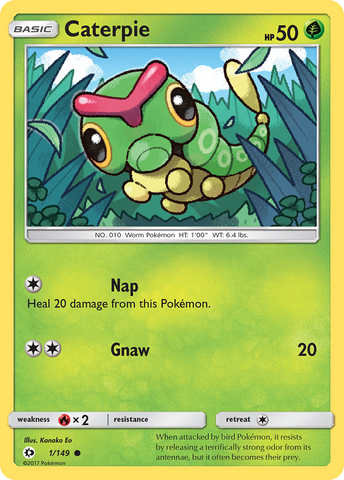 Caterpie (1/149) [Sun & Moon: Base Set] - Comfy Hobbies