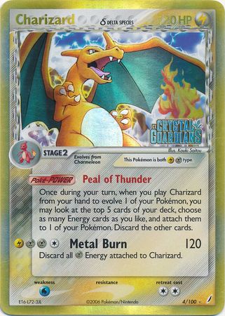Charizard (4/100) (Delta Species) (Stamped) [EX: Crystal Guardians] - Comfy Hobbies