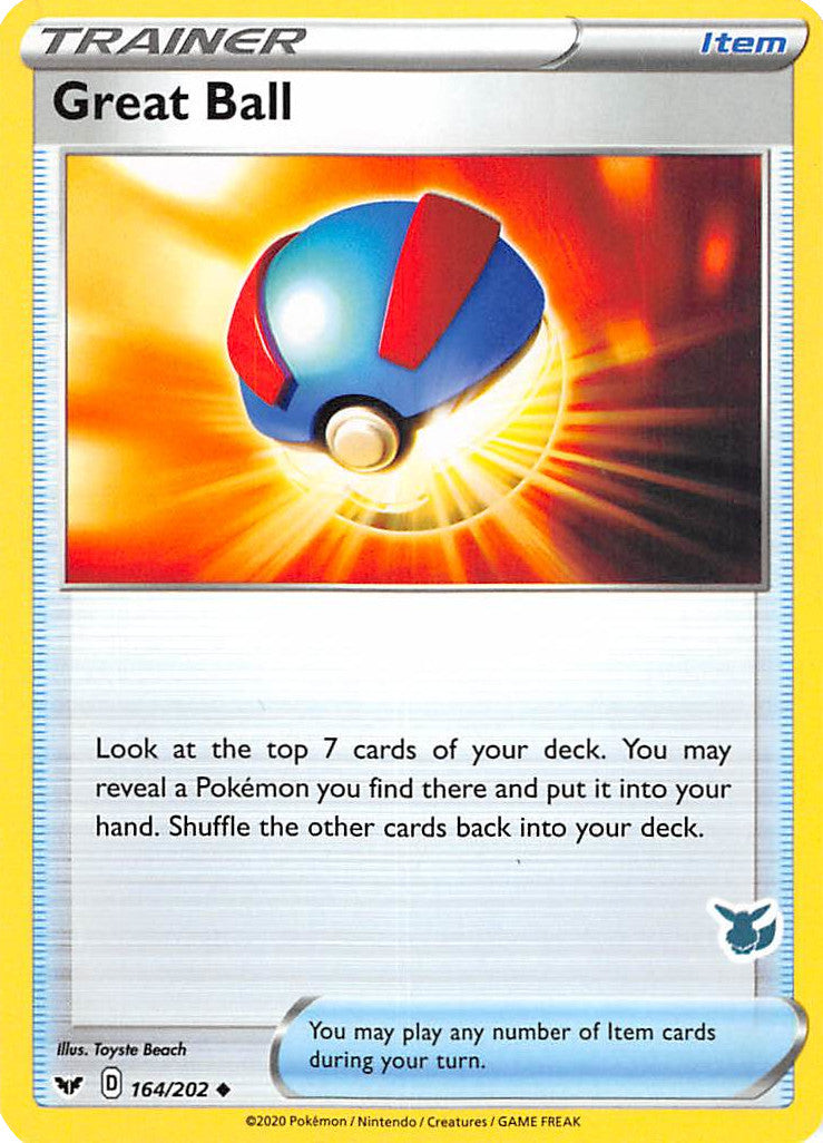 Great Ball (164/202) (Eevee Deck) [Battle Academy 2022] - Comfy Hobbies