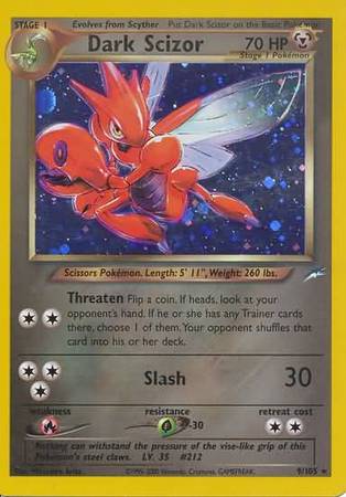 Dark Scizor (9/105) [Neo Destiny Unlimited] - Comfy Hobbies