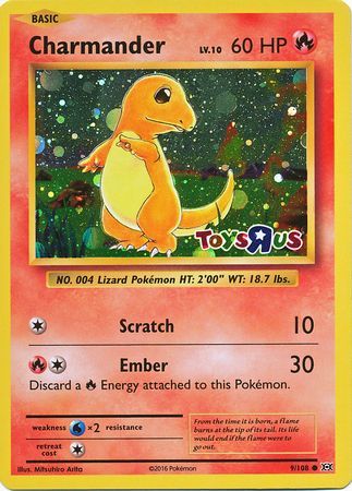 Charmander (9/108) (Toys R Us Promo) [XY: Evolutions] - Comfy Hobbies