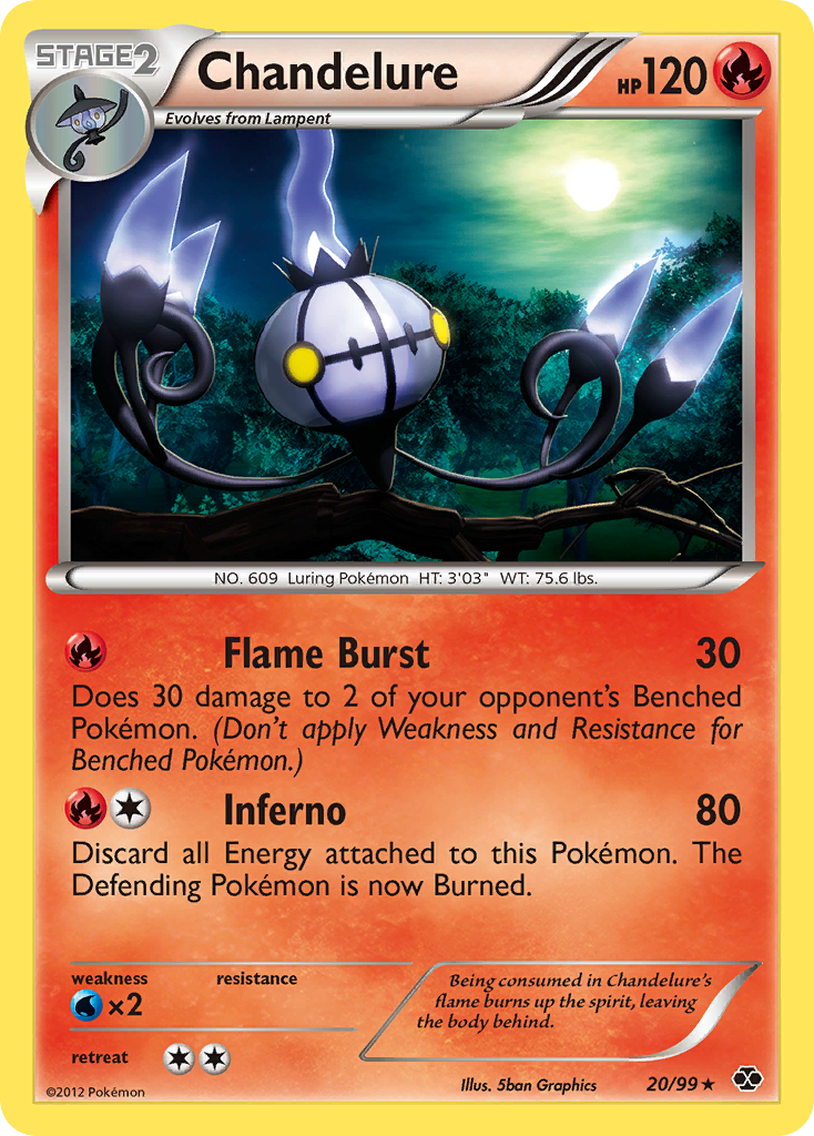 Chandelure (20/99) [Black & White: Next Destinies] - Comfy Hobbies