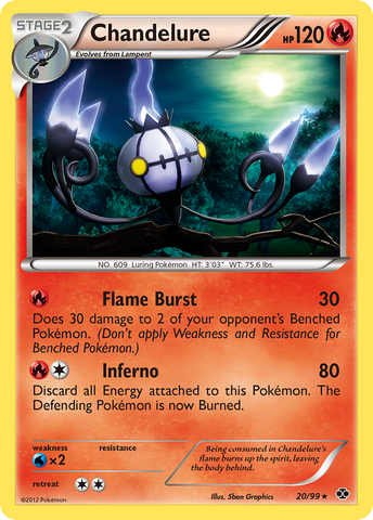 Chandelure (20/99) [Black & White: Next Destinies] - Comfy Hobbies