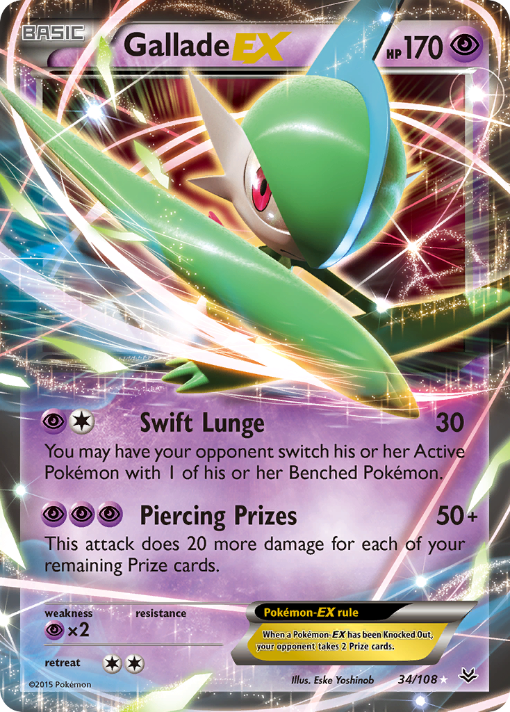 Gallade EX (34/108) [XY: Roaring Skies] - Comfy Hobbies