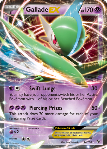 Gallade EX (34/108) [XY: Roaring Skies] - Comfy Hobbies