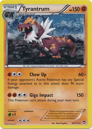 Tyrantrum (62/111) (Cosmos Holo) [XY: Furious Fists] - Comfy Hobbies