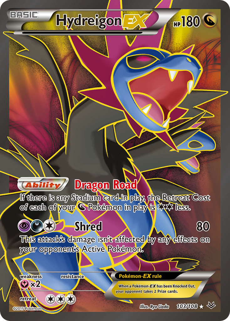 Hydreigon EX (103/108) [XY: Roaring Skies] - Comfy Hobbies