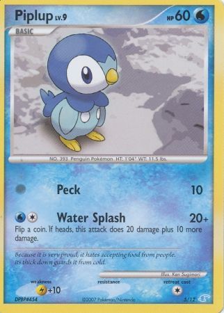 Piplup (5/12) [Diamond & Pearl: Trainer Kit - Manaphy] - Comfy Hobbies