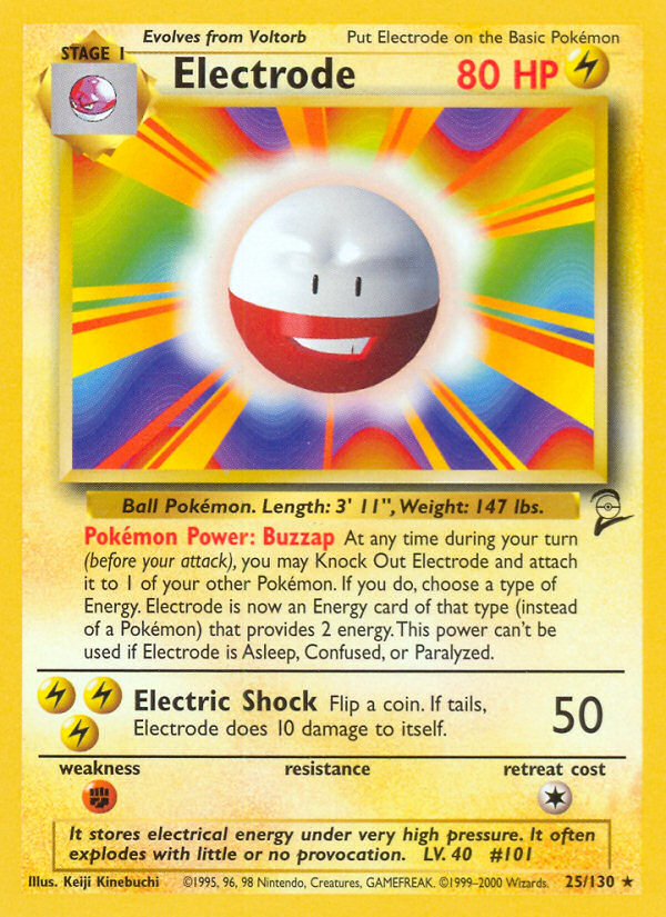 Electrode (25/130) [Base Set 2] - Comfy Hobbies