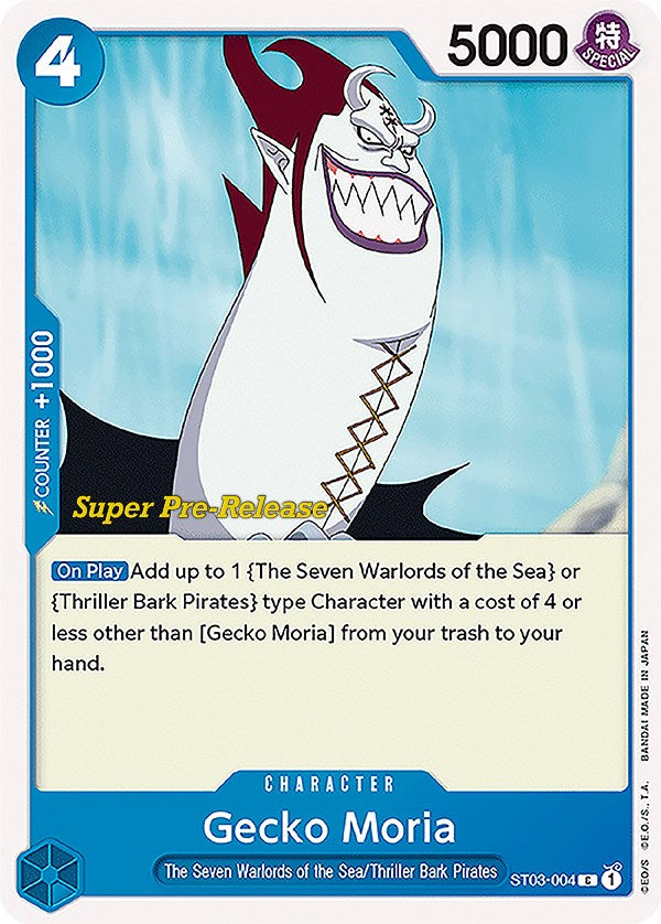 Gecko Moria [Super Pre-Release Starter Deck: The Seven Warlords of the Sea] - Comfy Hobbies