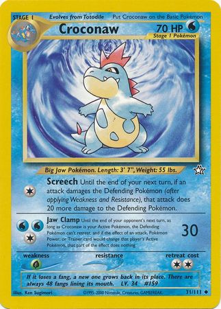 Croconaw (31/111) [Neo Genesis Unlimited] - Comfy Hobbies