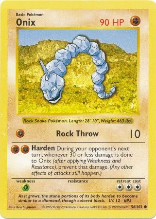 Onix (56/102) [Base Set Shadowless Unlimited] - Comfy Hobbies