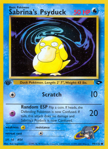 Sabrina's Psyduck (99/132) [Gym Challenge 1st Edition] - Comfy Hobbies