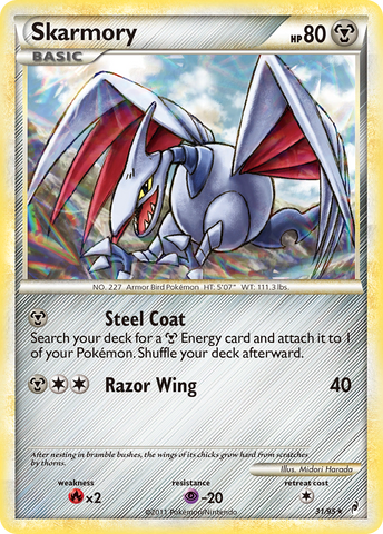 Skarmory (31/95) [HeartGold & SoulSilver: Call of Legends] - Comfy Hobbies