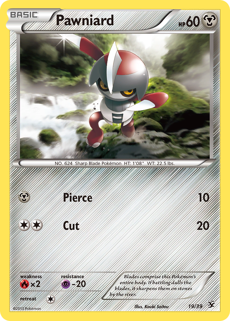 Pawniard (19/39) [XY: Kalos Starter Set] - Comfy Hobbies