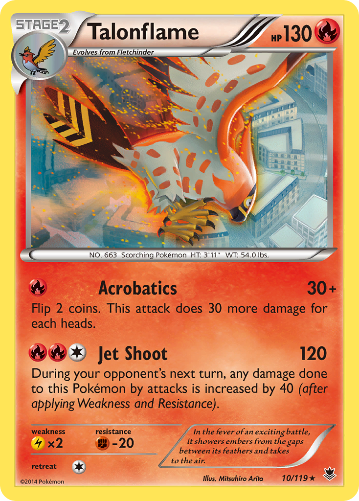 Talonflame (10/119) [XY: Phantom Forces] - Comfy Hobbies