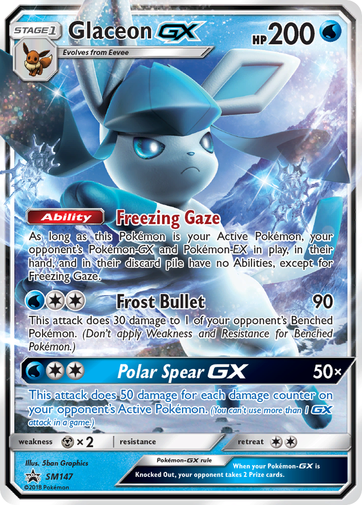 Glaceon GX (SM147) [Sun & Moon: Black Star Promos] - Comfy Hobbies