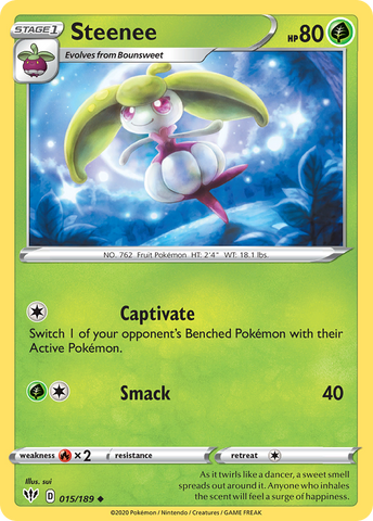Steenee (015/189) [Sword & Shield: Darkness Ablaze] - Comfy Hobbies