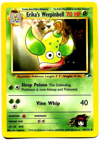 Erika's Weepinbell (49/132) [Gym Heroes Unlimited] - Comfy Hobbies
