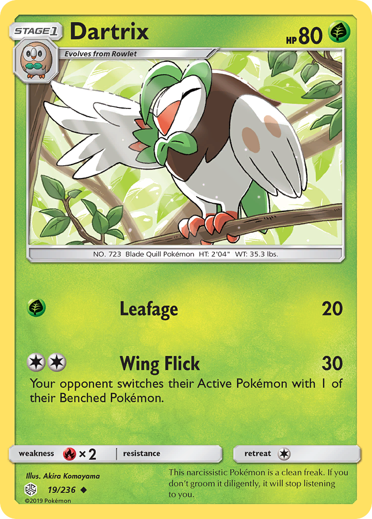 Dartrix (19/236) [Sun & Moon: Cosmic Eclipse] - Comfy Hobbies