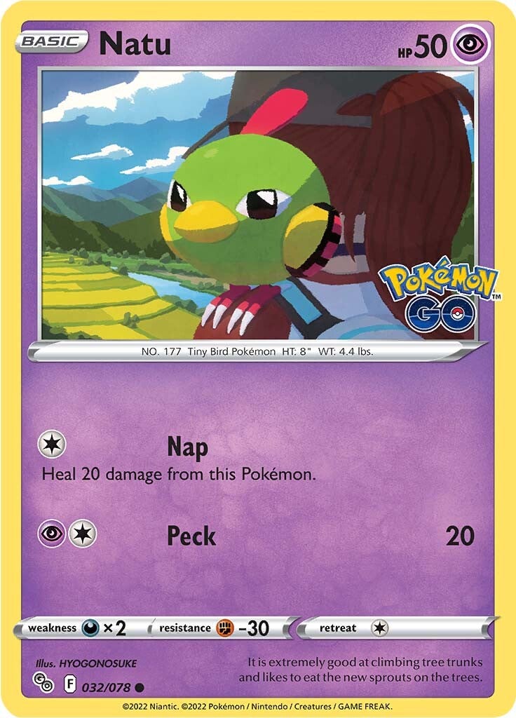 Natu (032/078) [Pokémon GO] - Comfy Hobbies