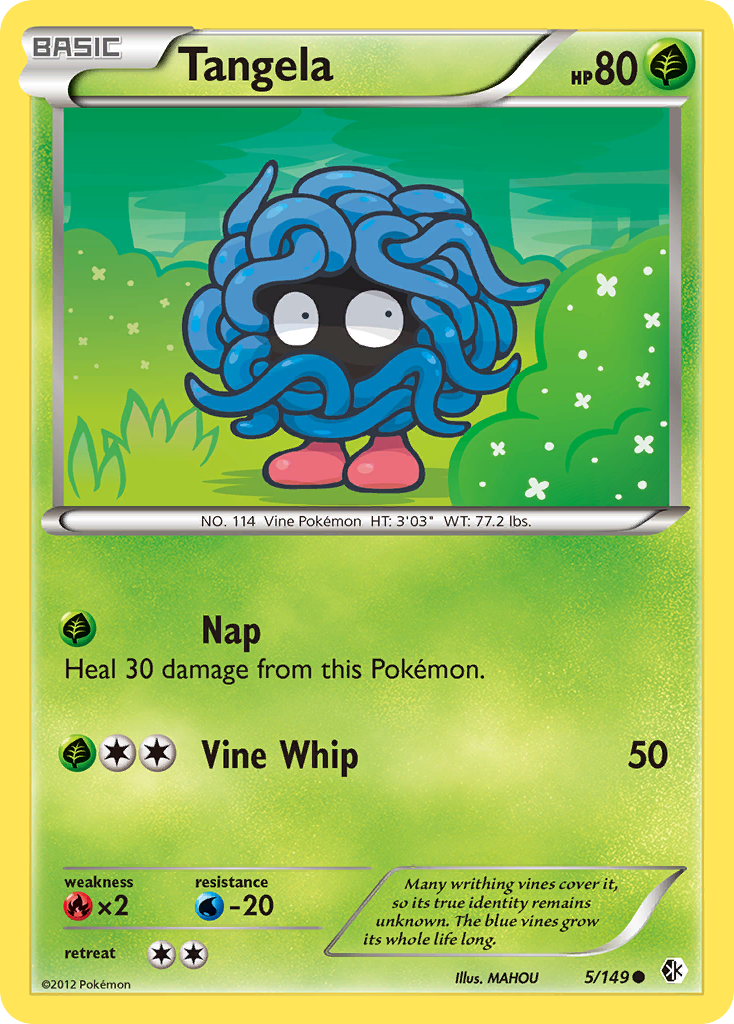 Tangela (5/149) [Black & White: Boundaries Crossed] - Comfy Hobbies
