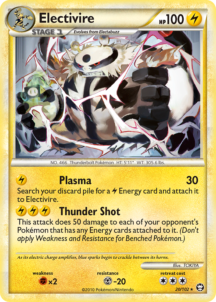 Electivire (20/102) [HeartGold & SoulSilver: Triumphant] - Comfy Hobbies