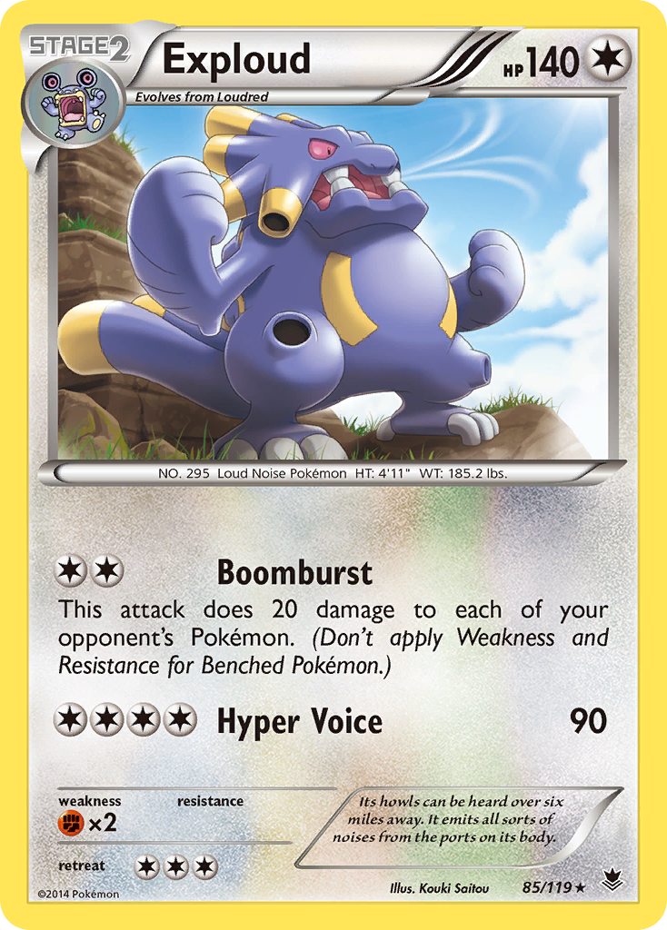 Exploud (85/119) [XY: Phantom Forces] - Comfy Hobbies