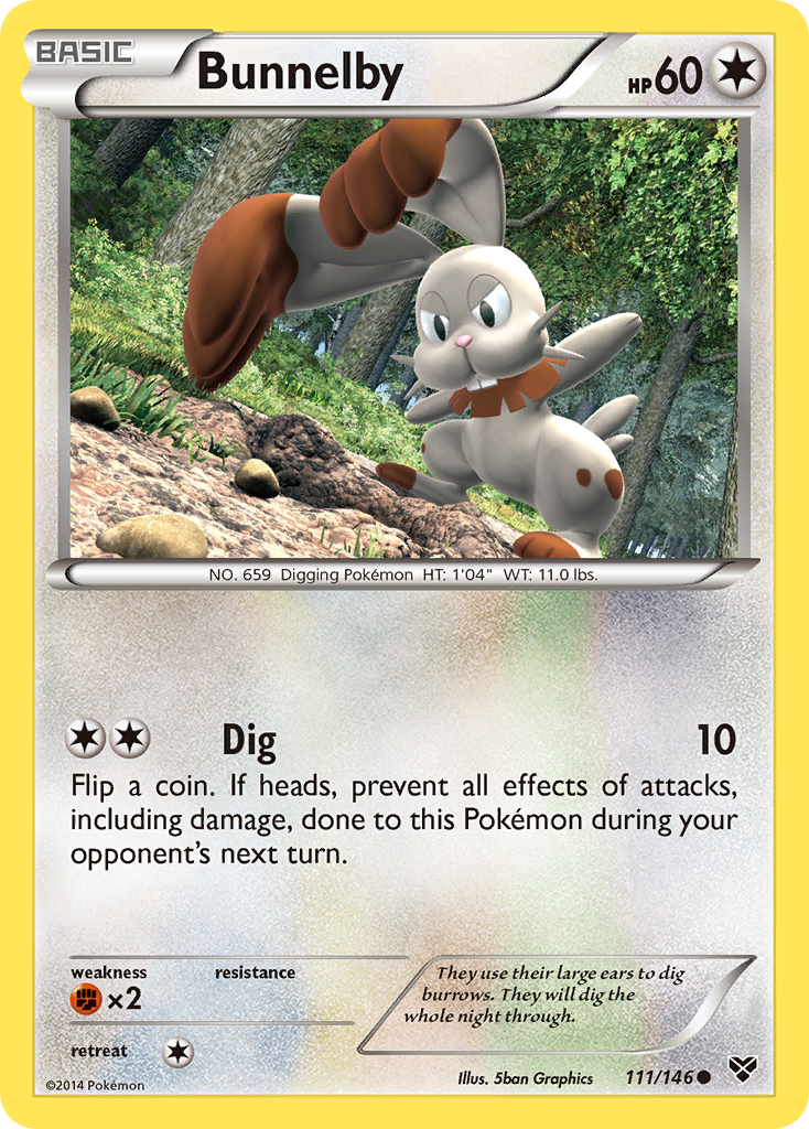 Bunnelby (111/146) [XY: Base Set] - Comfy Hobbies