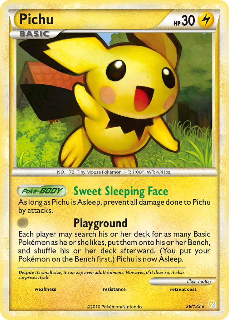 Pichu (28/123) [HeartGold & SoulSilver: Base Set] - Comfy Hobbies