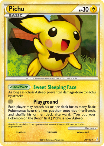 Pichu (28/123) [HeartGold & SoulSilver: Base Set] - Comfy Hobbies