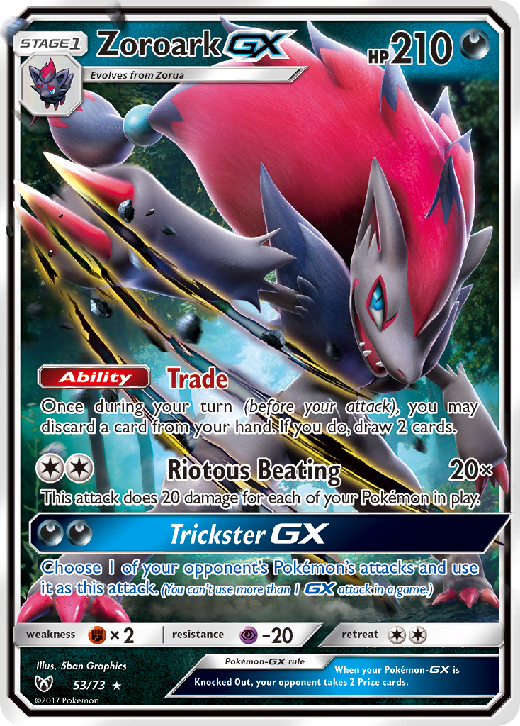 Zoroark GX (53/73) [Sun & Moon: Shining Legends] - Comfy Hobbies