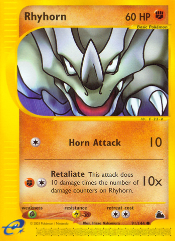 Rhyhorn (91/144) [Skyridge] - Comfy Hobbies