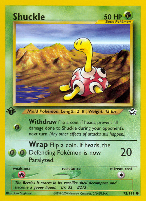 Shuckle (72/111) [Neo Genesis 1st Edition] - Comfy Hobbies