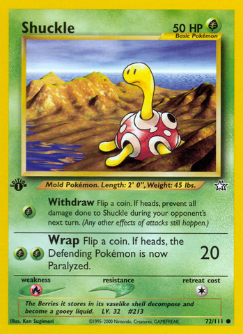 Shuckle (72/111) [Neo Genesis 1st Edition] - Comfy Hobbies
