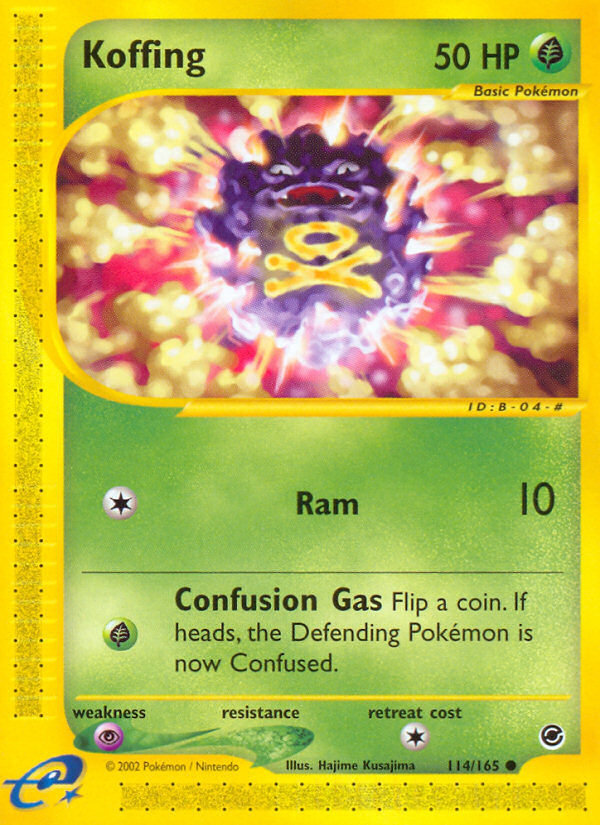 Koffing (114/165) [Expedition: Base Set] - Comfy Hobbies