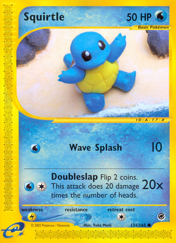 Squirtle (131/165) [Expedition: Base Set] - Comfy Hobbies