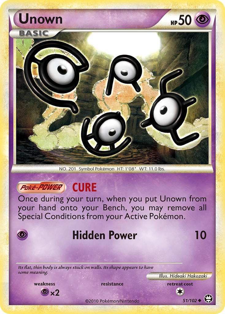 Unown (51/102) [HeartGold & SoulSilver: Triumphant] - Comfy Hobbies