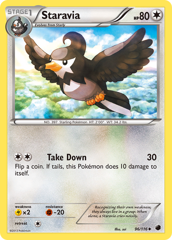 Staravia (96/116) [Black & White: Plasma Freeze] - Comfy Hobbies