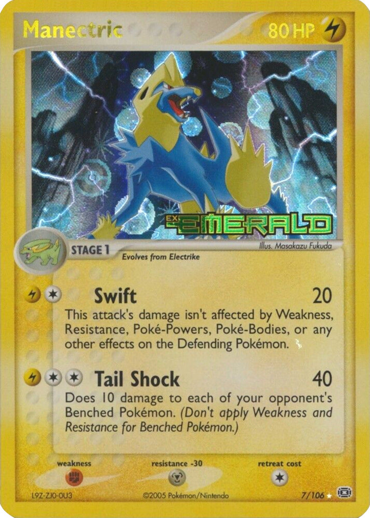 Manectric (7/106) (Stamped) [EX: Emerald] - Comfy Hobbies