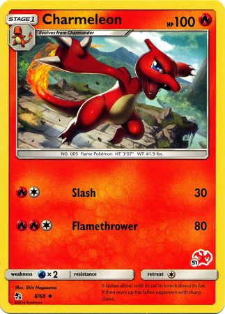 Charmeleon (8/68) (Charizard Stamp #51) [Battle Academy 2020] - Comfy Hobbies