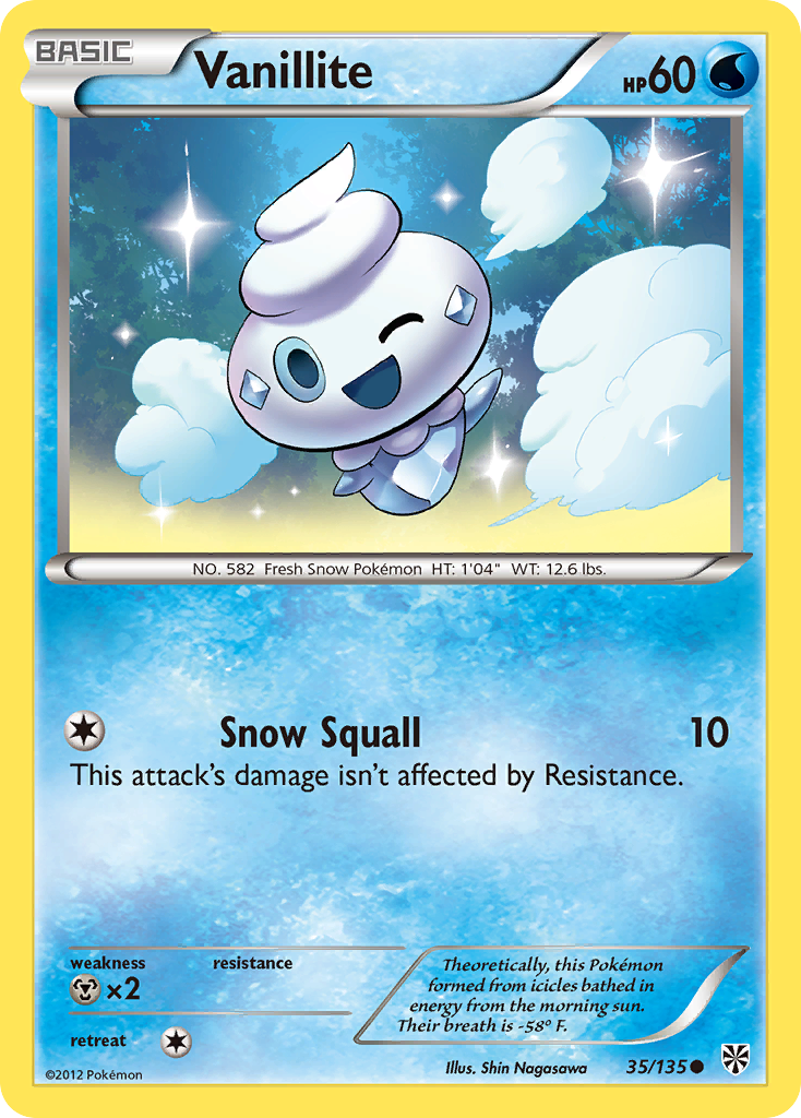 Vanillite (35/135) [Black & White: Plasma Storm] - Comfy Hobbies