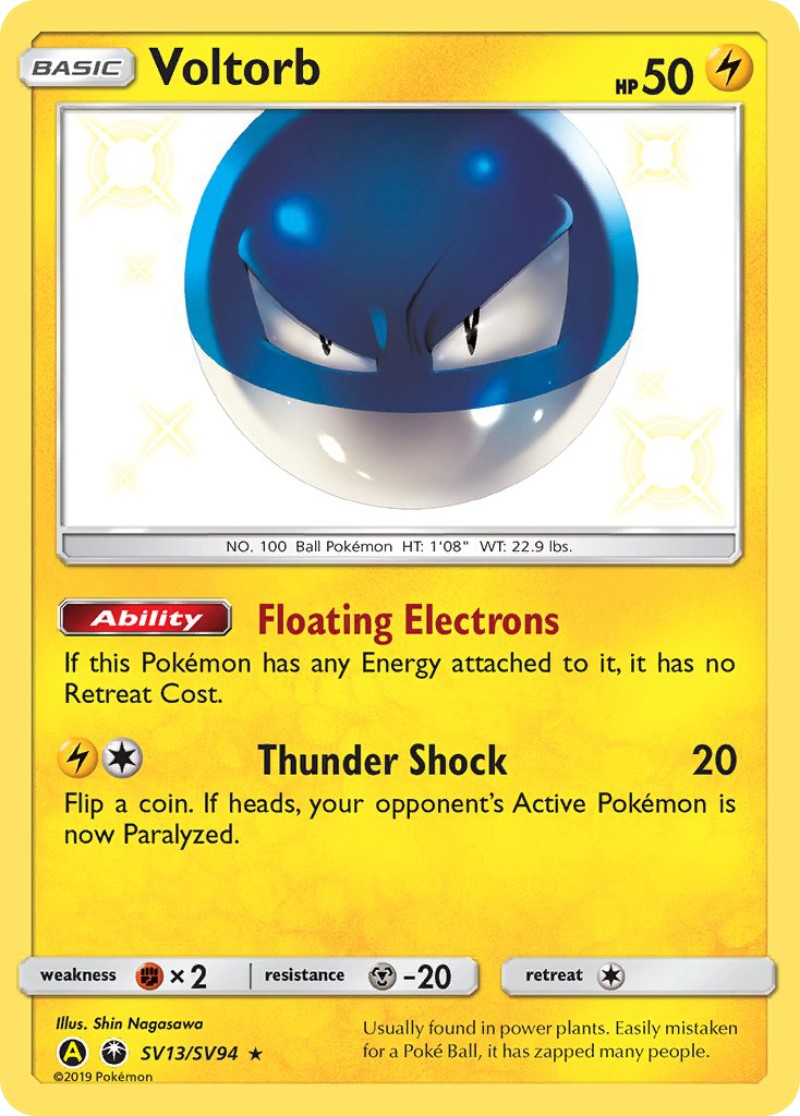 Voltorb (SV13/SV94) [Sun & Moon: Hidden Fates - Shiny Vault] - Comfy Hobbies