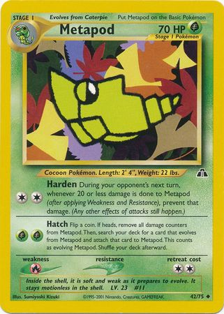 Metapod (42/75) [Neo Discovery Unlimited] - Comfy Hobbies