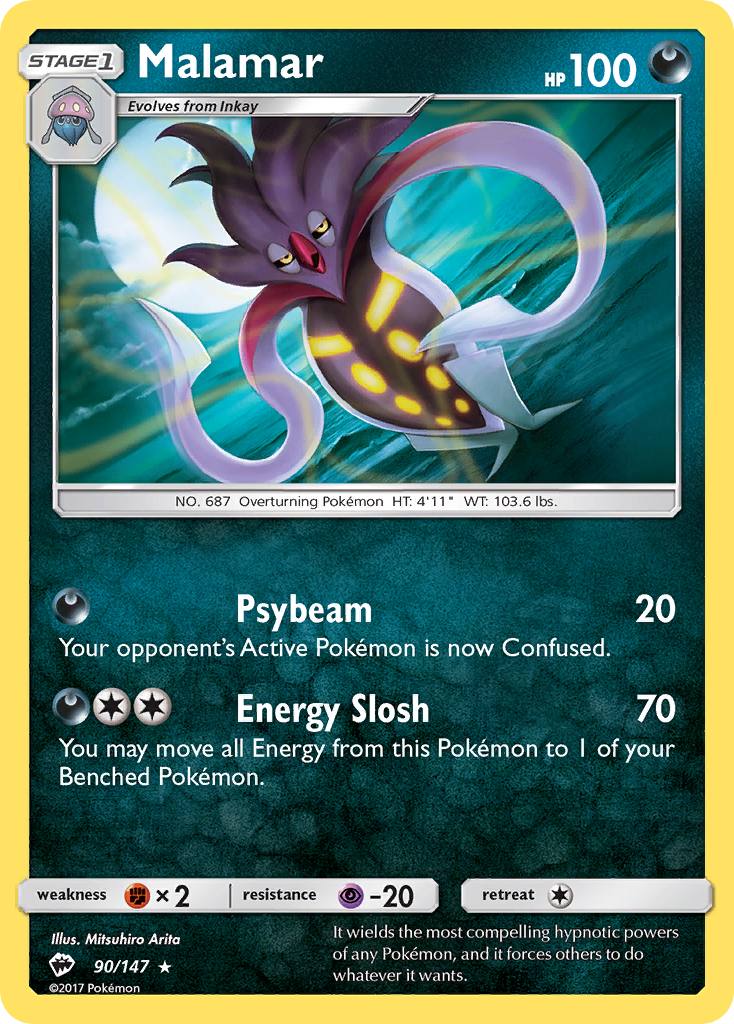 Malamar (90/147) [Sun & Moon: Burning Shadows] - Comfy Hobbies
