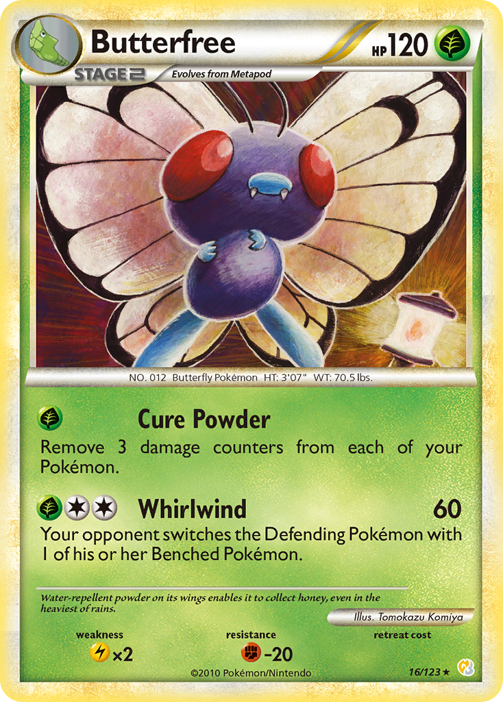 Butterfree (16/123) [HeartGold & SoulSilver: Base Set] - Comfy Hobbies