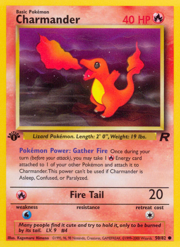 Charmander (50/82) [Team Rocket 1st Edition] - Comfy Hobbies